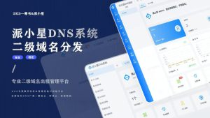派小星二级域名分发V2.0.7完整包-亿码酷站